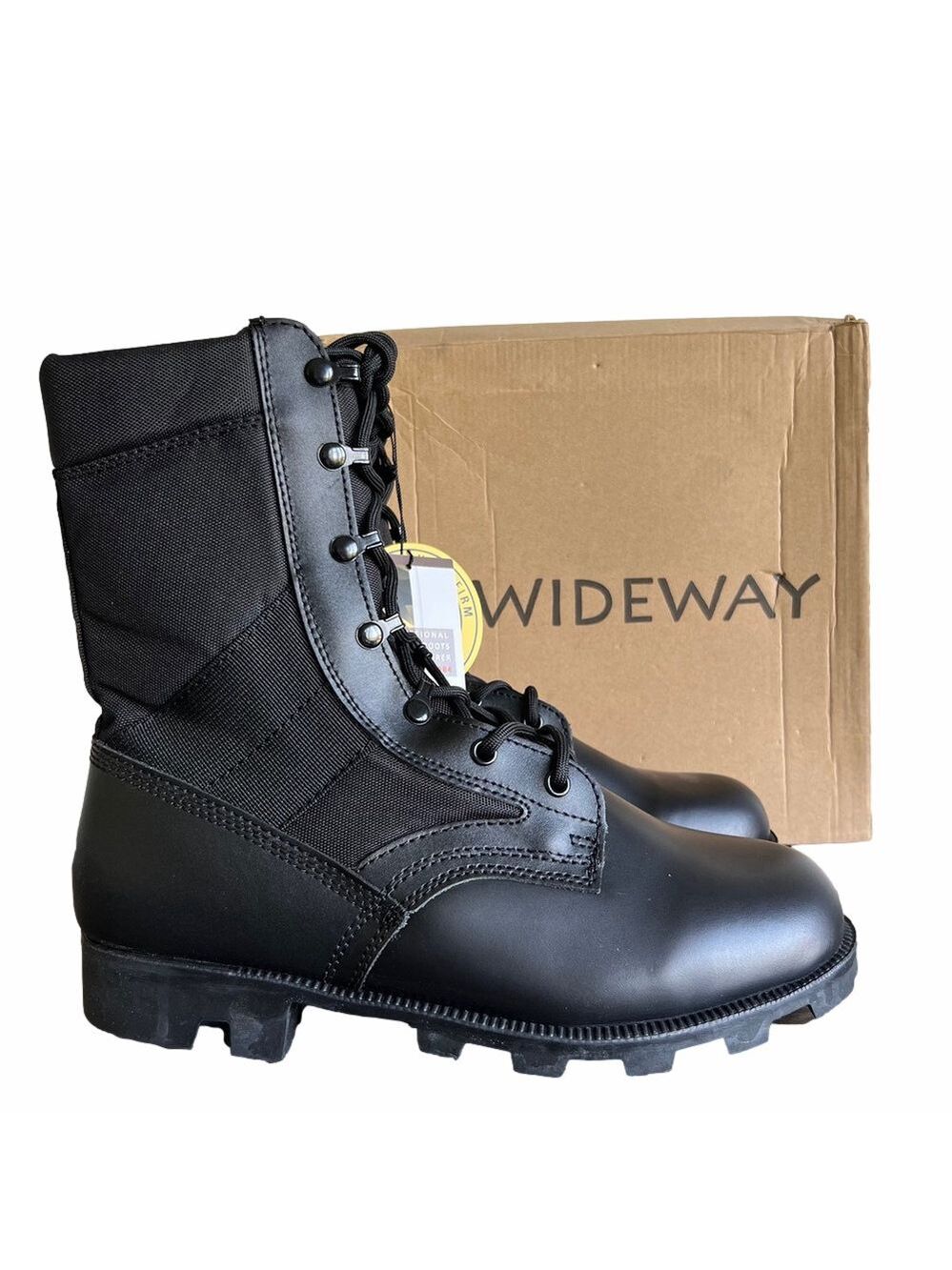 Wideway Military Tactical Combat 8 Inch Shaft Lace Up Men's Boot Size 12 #24256
